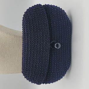 JOSEF Handmade Beaded Navy Blue Clutch